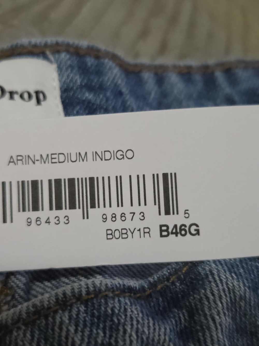 NWT The Drop Medium Indigo Distressed Rae - Picture 3 of 5